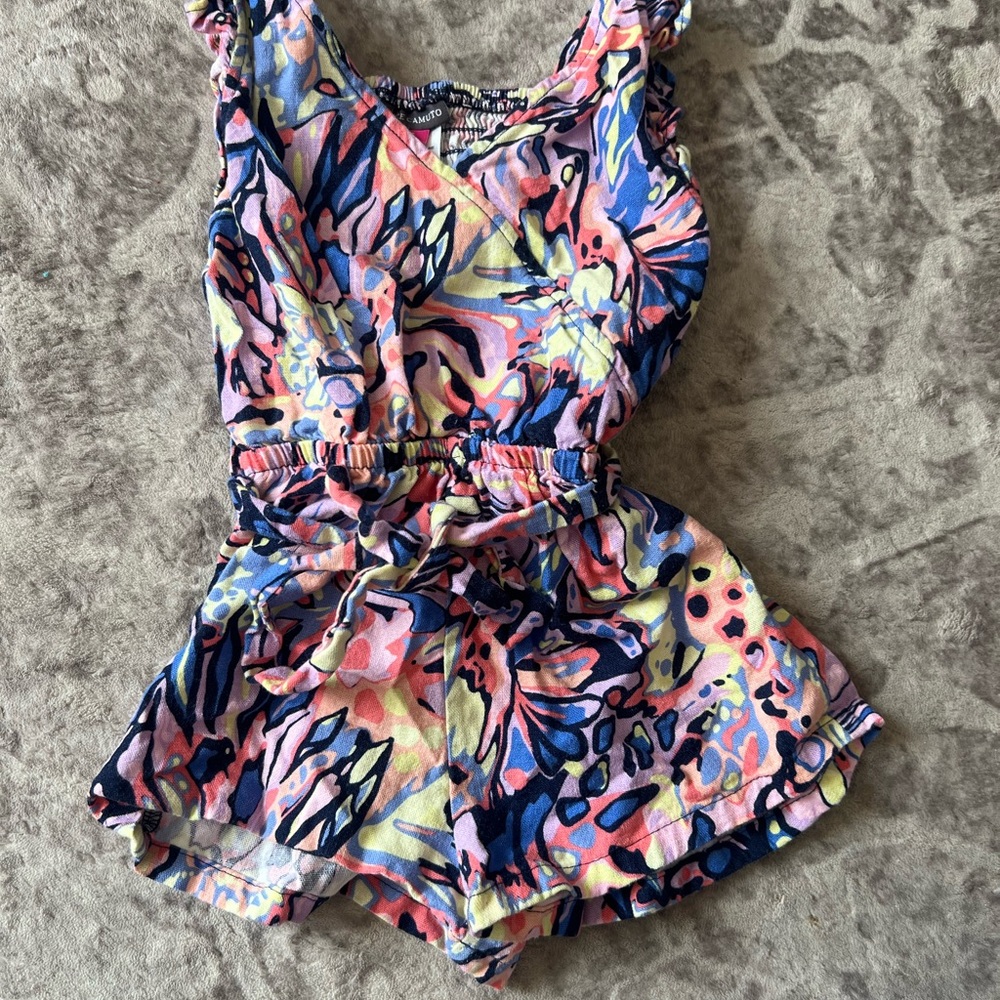 Colorful Floral Romper